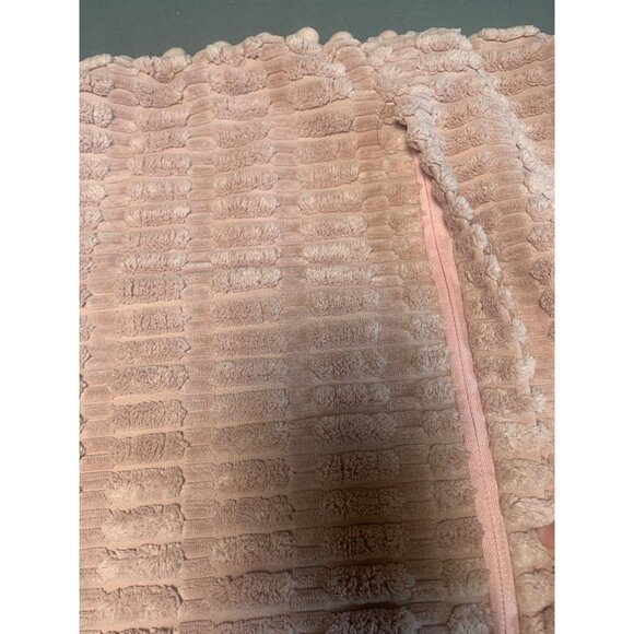 Pink Pom Pom Chenille Textured Pillow Cover 18"x18" Soft & Cozy set of 2 - Picture 8 of 12